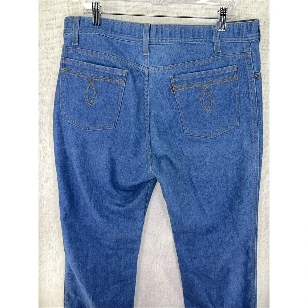 Vintage Y2K Levi's Blue Soft Denim Jeans Brown Tab 38x32 Baggy,‎ Grunge, 2000 ✅